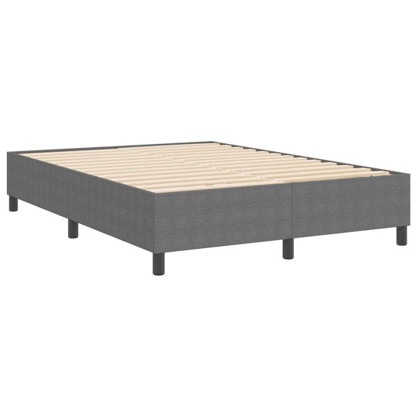 vidaXL Κρεβάτι με ελατήρια Ανοιχτό γκρι 140 x 190 cm Βελούδο