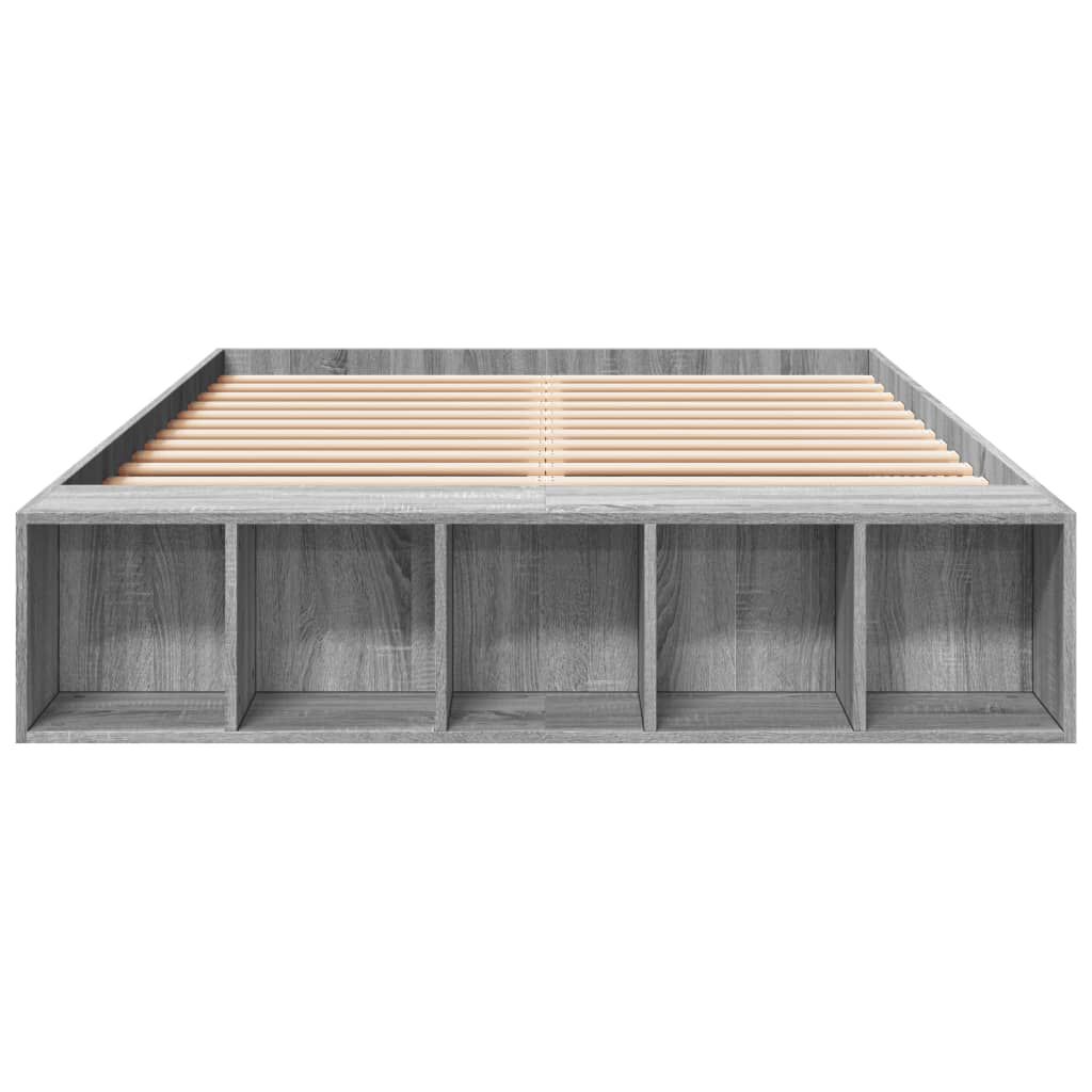 vidaXL Πλαίσιο Κρεβατιού Γκρι Sonoma 120x200 εκ. Επεξεργασμένο Ξύλο