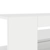 vidaXL Έπιπλο Τηλεόρασης με LED Γυαλιστερό Λευκό 90x39x30 εκ.