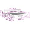 vidaXL Σκελετός Κρεβατιού με συρτάρι Καφέ 180 x 200 cm Μασίφ ξύλο