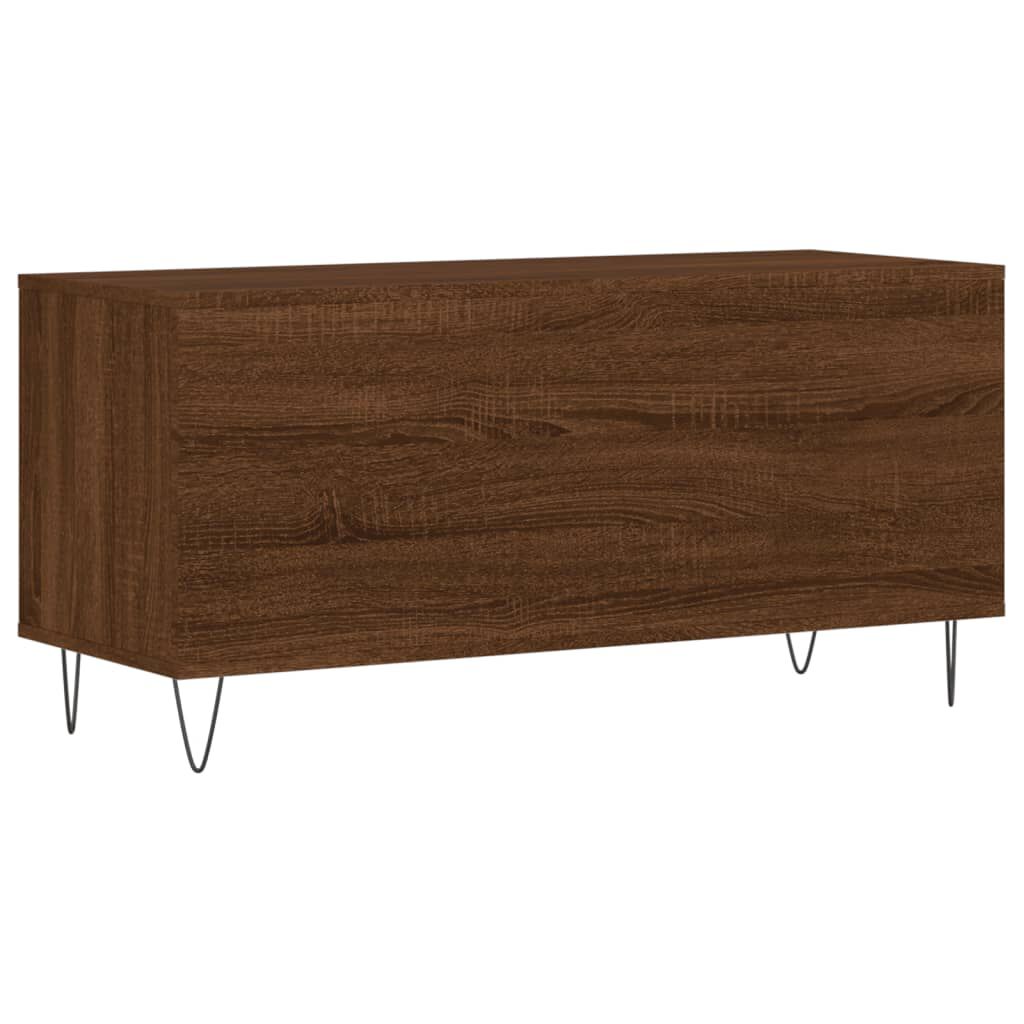 vidaXL Έπιπλο Δίσκων Καφέ Δρυς 100x38x48 εκ. από Επεξεργασμένο Ξύλο