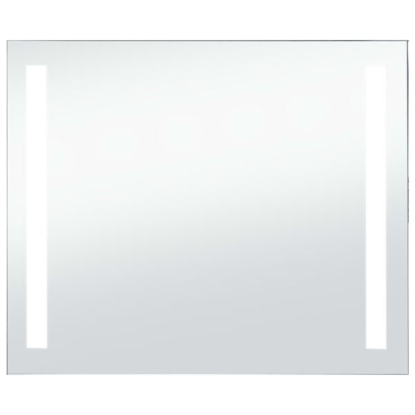 vidaXL Καθρέφτης Μπάνιου Τοίχου με LED 80 x 60 εκ.