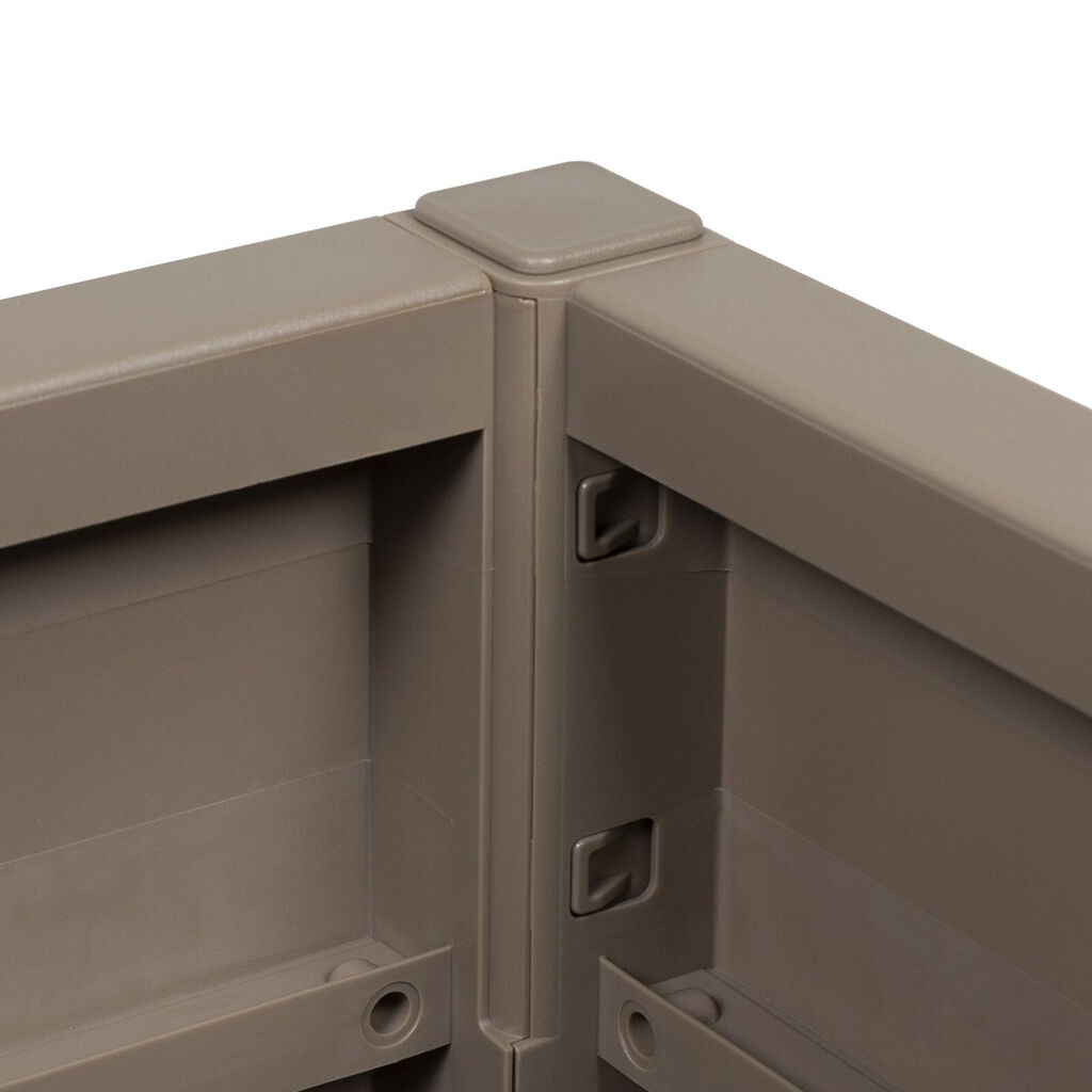 vidaXL Γλάστρα Κήπου Καφέ 36x36x35 εκ PP
