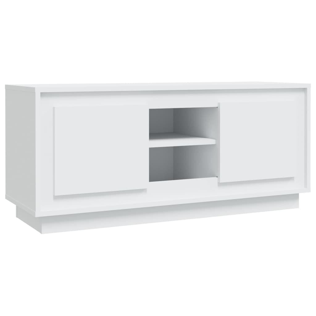 vidaXL Έπιπλο Τηλεόρασης Λευκό 102x35x45 εκ. από Επεξεργασμένο Ξύλο