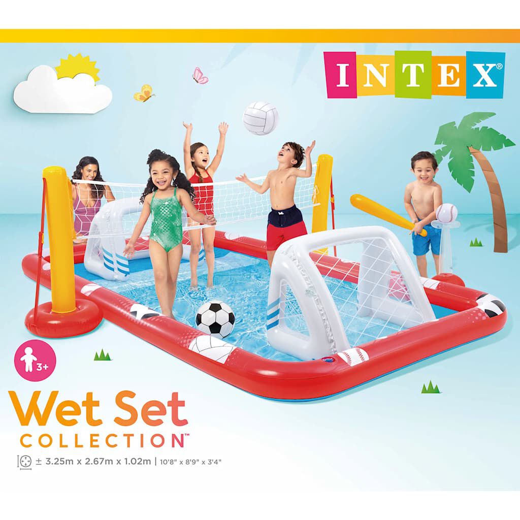 Intex Πισίνα Φουσκωτή Action Sports Play Center 325 x 267 x 102 εκ.