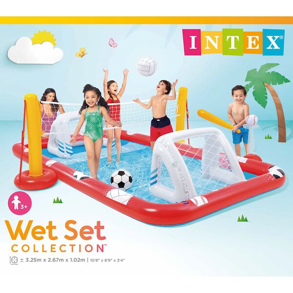 Intex Πισίνα Φουσκωτή Action Sports Play Center 325 x 267 x 102 εκ.