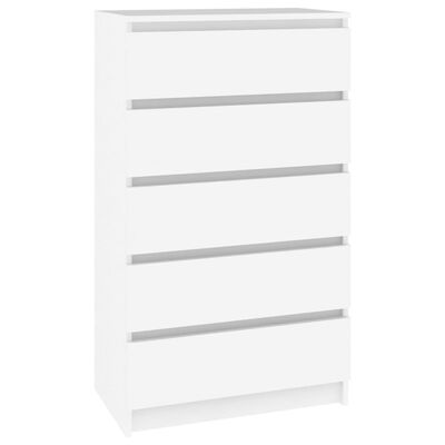 vidaXL Συρταριέρα Λευκή 60 x 36 x 103 εκ. από Επεξεργασμένο Ξύλο