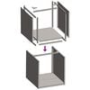 Ράφι για καυσόξυλα vidaXL 40x40x40 cm Ατσάλι σκληρυθέν στον αέρα