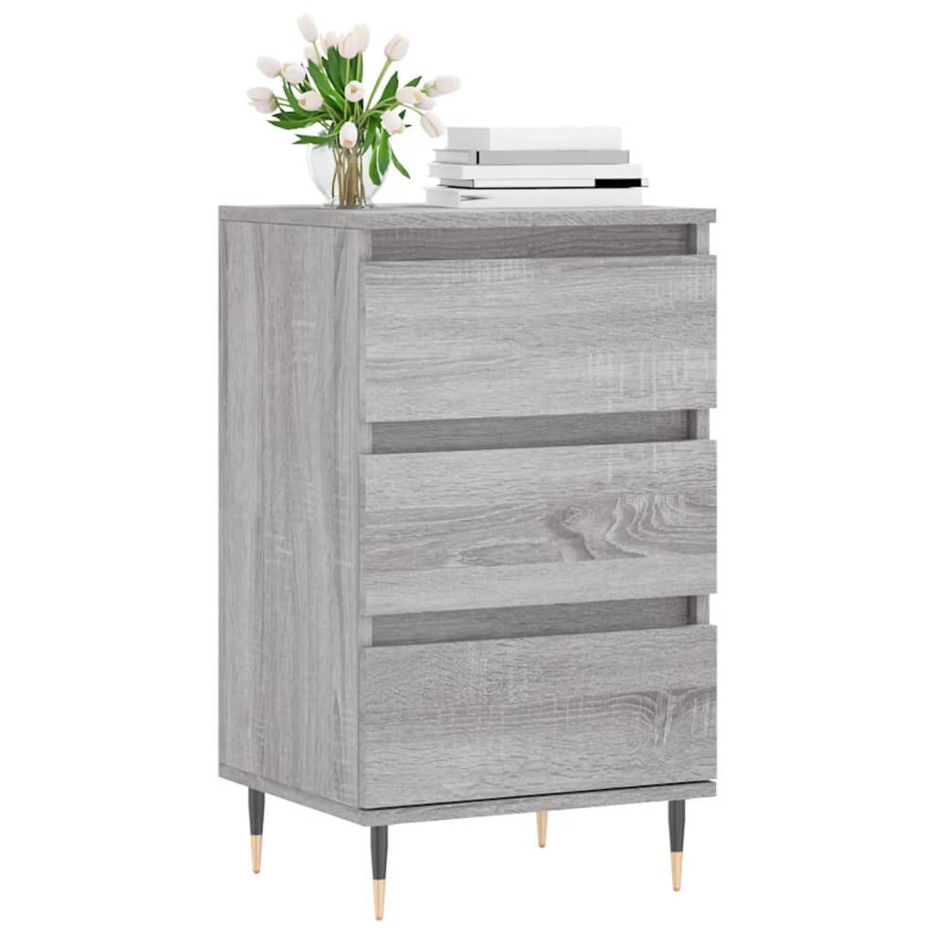 vidaXL Συρταριέρα Γκρι Sonoma 40 x 35 x 70 εκ. από Επεξεργασμένο Ξύλο