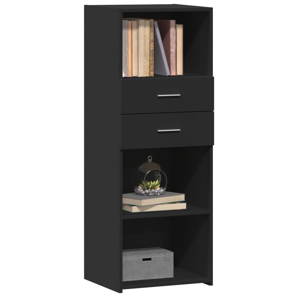 vidaXL Ντουλάπι Μαύρο 45x42,5x124 εκ. από Επεξεργασμένο Ξύλο