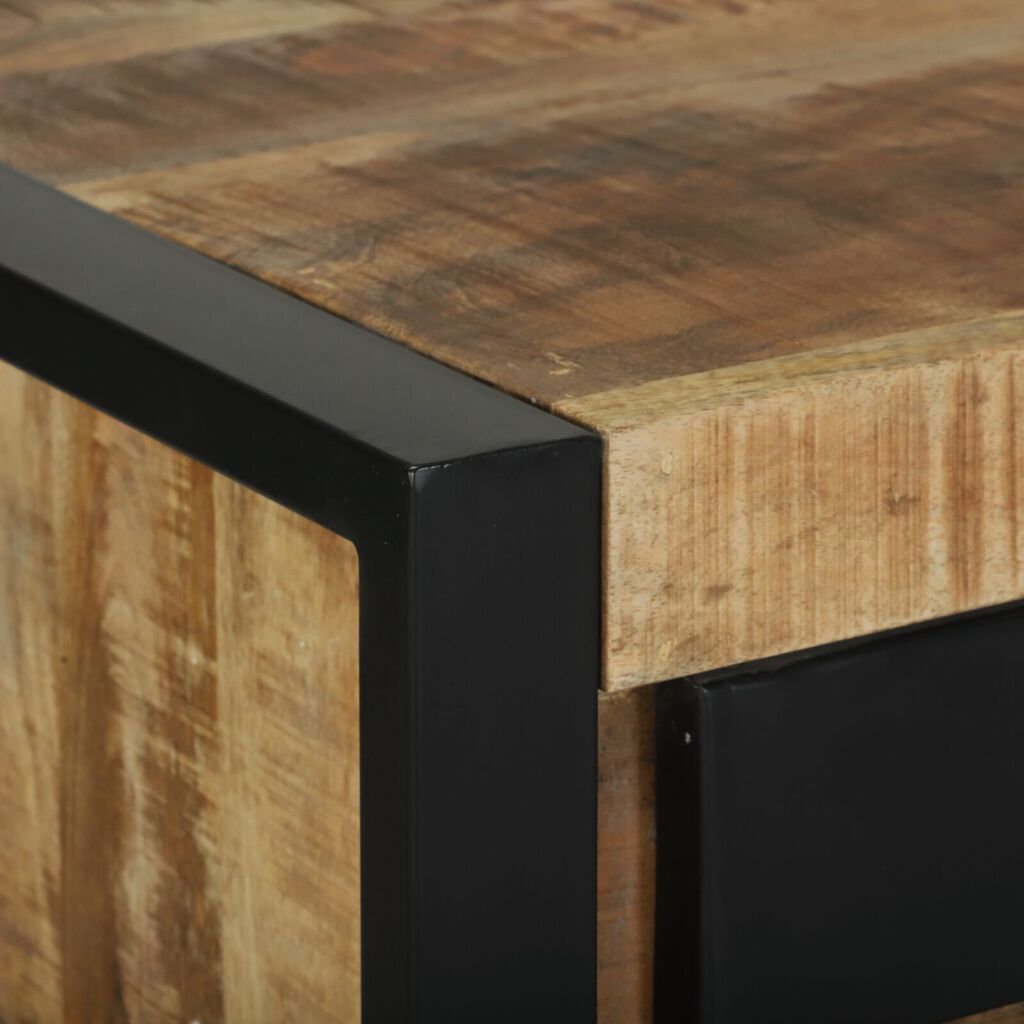 vidaXL Το stand τηλεφώνου 40x40x80 εκ. Στερεό τραχύ ξύλο μάνγκο