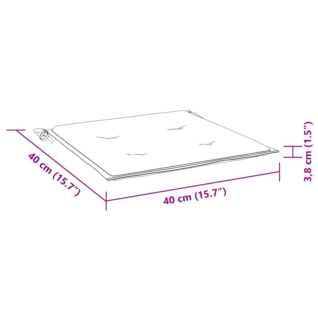 vidaXL Μαξιλάρια Παλέτας 6 τεμ. Ναυτικό Μπλε 40x40x4 εκ. Ύφασμα Oxford