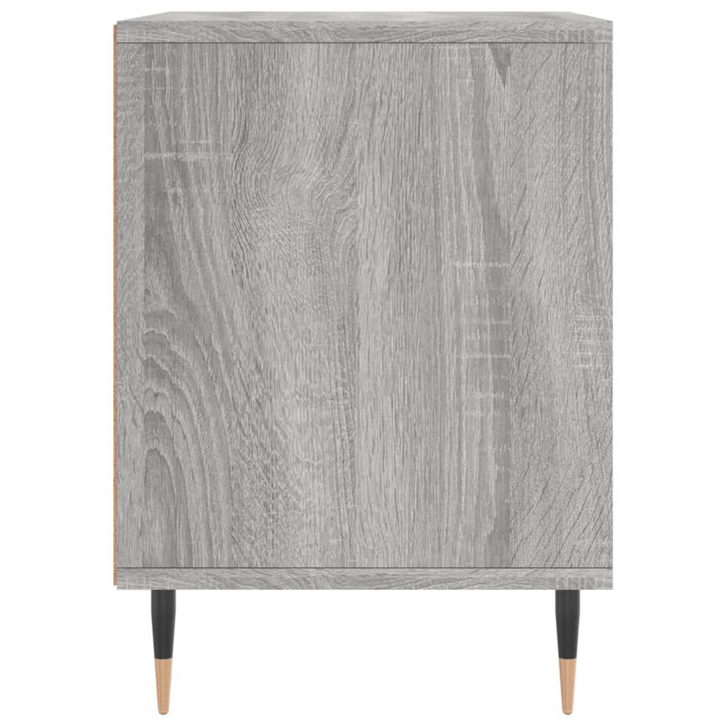 vidaXL Κομοδίνα 2 τεμ. Γκρι Sonoma 40 x 35 x 50 εκ. από Επεξεργ. Ξύλο