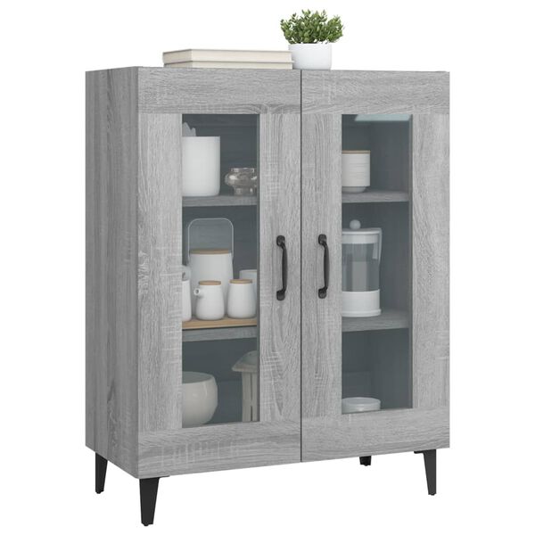 vidaXL Ντουλάπι Γκρι Sonoma 69,5 x 34 x 90 εκ. από Επεξεργασμένο Ξύλο