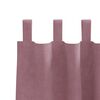 vidaXL Κουρτίνες με κουρτίνες 2 pcs Σκούρο Ροζ 140 x 140 cm Βελούδο