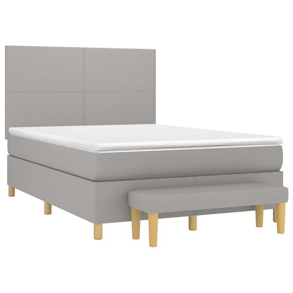 vidaXL &Kappa;&rho;&epsilon;&beta;ά&tau;&iota; Boxspring &mu;&epsilon; &Sigma;&tau;&rho;ώ&mu;&alpha; &Alpha;&nu;&omicron;&iota;&chi;&tau;ό &Gamma;&kappa;&rho;&iota; 140x200 &epsilon;&kappa;. &Upsilon;&phi;&alpha;&sigma;&mu;ά&tau;&iota;&nu;&omicron;