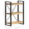 vidaXL Βιβλιοθήκη με 3 Επίπεδα 60 x 30 x 80 εκ. Μασίφ Ξύλο Μάνγκο