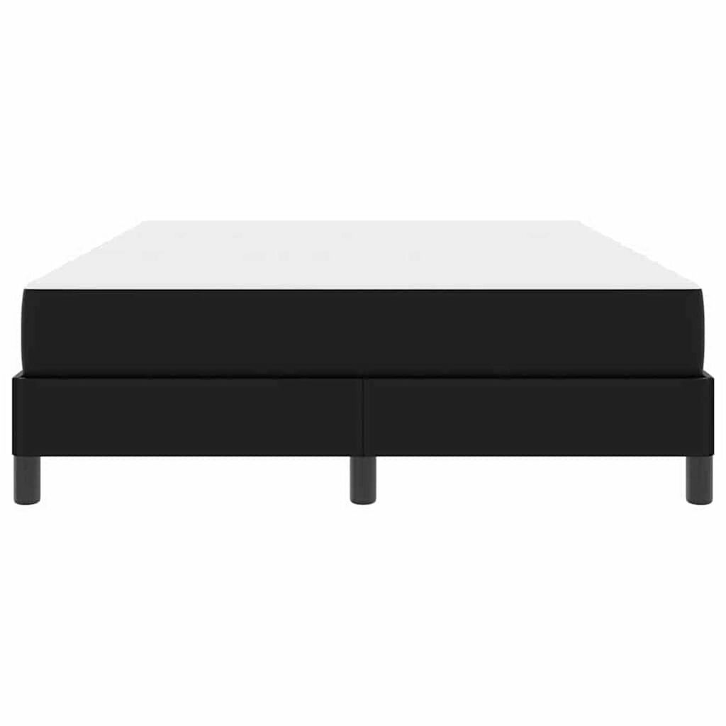 vidaXL Κρεβάτι Άλλο Μαύρο 140 x 190 cm Τεχνητό δέρμα