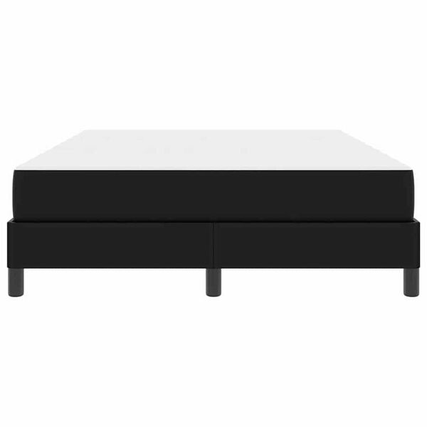 vidaXL Κρεβάτι Άλλο Μαύρο 140 x 190 cm Τεχνητό δέρμα