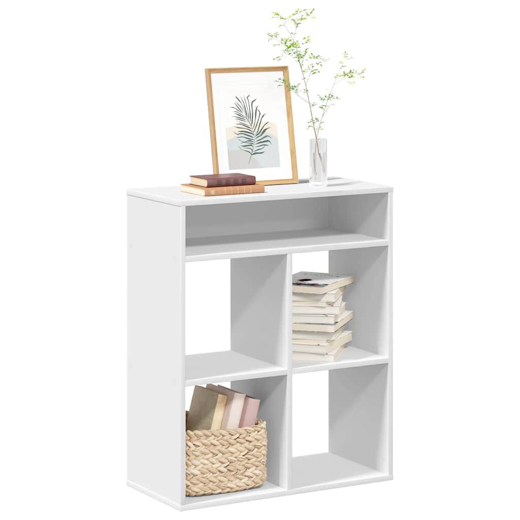 vidaXL Βιβλιοθήκη Λευκή 66x31x80 εκ. από Επεξεργασμένο Ξύλο