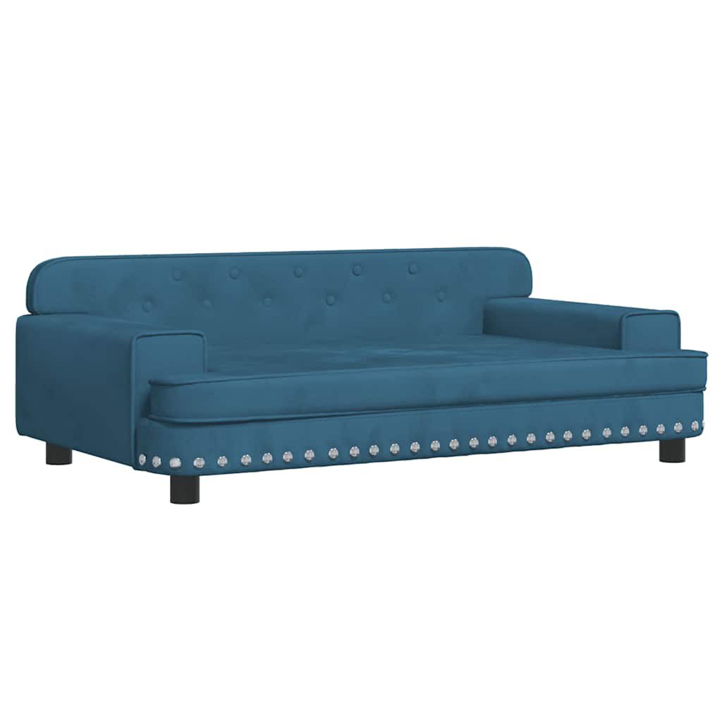 vidaXL Κρεβάτι Σκύλου Σκούρο Γκρι 90 x 53 x 30 εκ. Βελούδινο