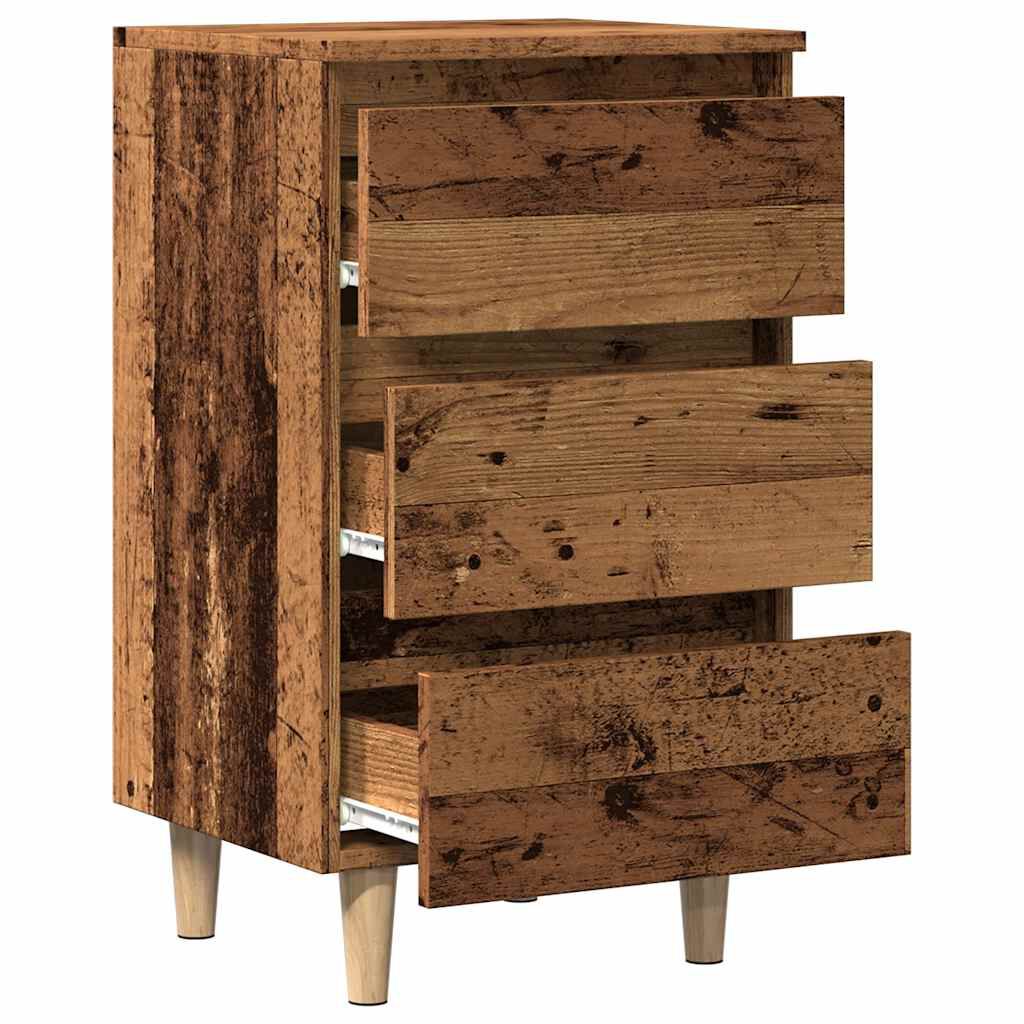 vidaXL κομοδίνο ντουλάπι παλιό ξύλο 40x35x69 cm κατασκευασμένο ξύλο