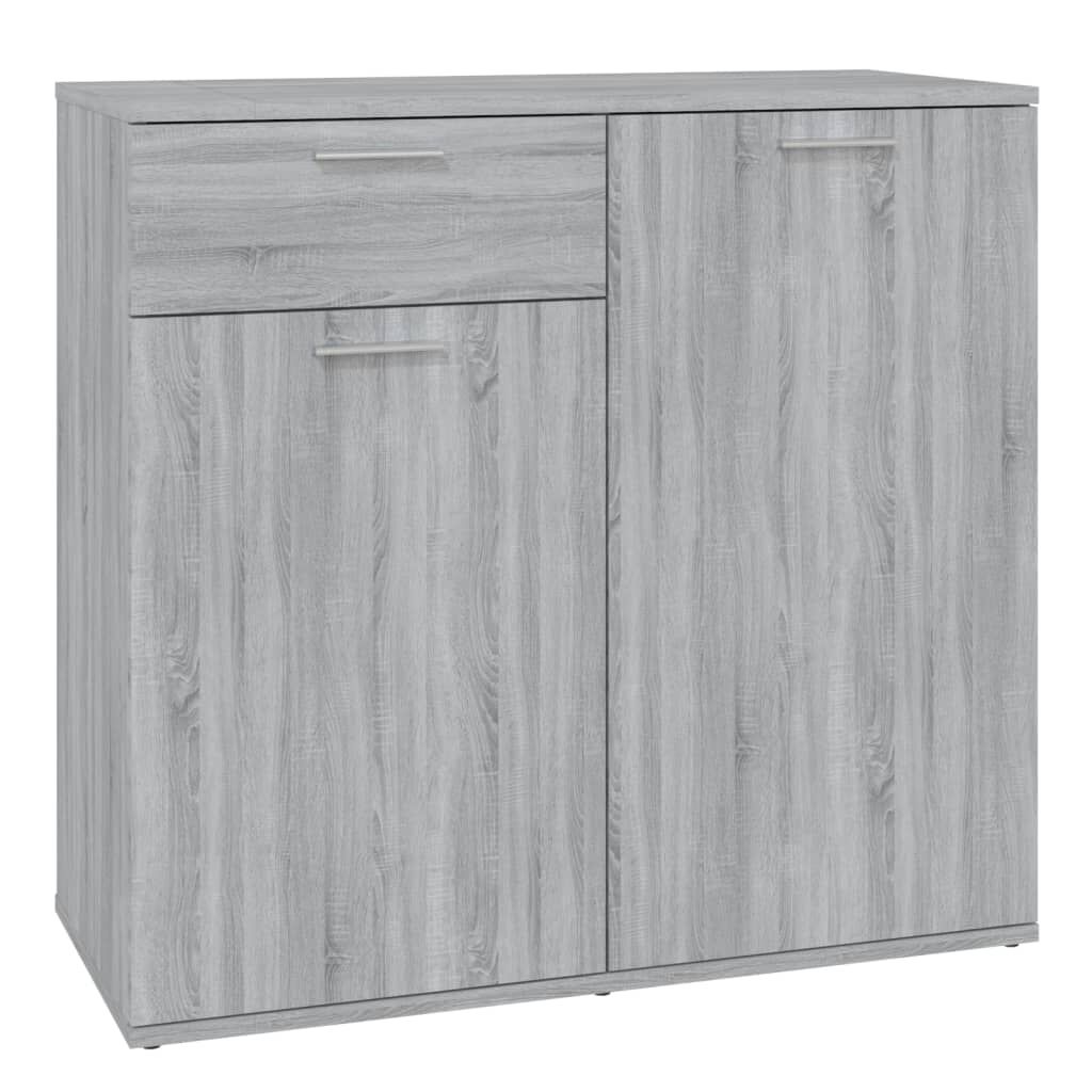 vidaXL Ντουλάπι Γκρι Sonoma 80 x 36 x 75 εκ. από Επεξεργασμένο Ξύλο