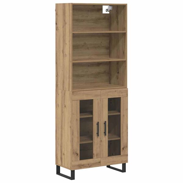 vidaXL Highboard Artisan Oak 69,5 x 34 x 180 &epsilon;&kappa;. &Epsilon;&pi;&epsilon;&xi;&epsilon;&rho;&gamma;&alpha;&sigma;&mu;έ&nu;&omicron; &xi;ύ&lambda;&omicron;