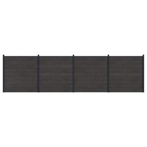 vidaXL &Pi;ά&nu;&epsilon;&lambda; &Phi;&rho;ά&chi;&tau;&eta; 4 pcs WPC &kappa;&alpha;&iota; &Alpha;&lambda;&omicron;&upsilon;&mu;ί&nu;&iota;&omicron; &Mu;&alpha;ύ&rho;&omicron;