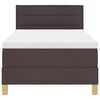 vidaXL Κρεβάτι box spring με στρώμα με στρώμα Σκούρο καφέ Σκούρο καφέ