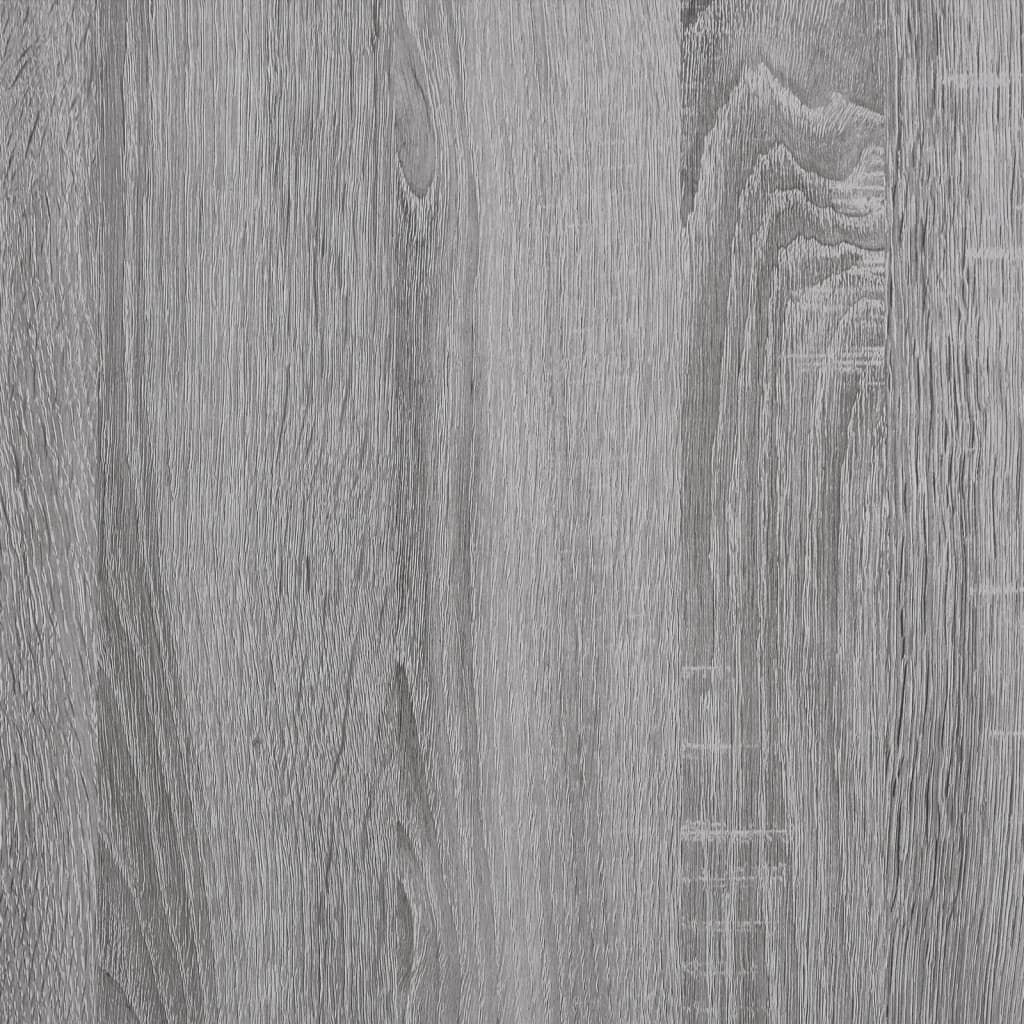 vidaXL Γραφείο με Ράφια Γκρι Sonoma 102x45x148 εκ. Επεξεργασμένο Ξύλο