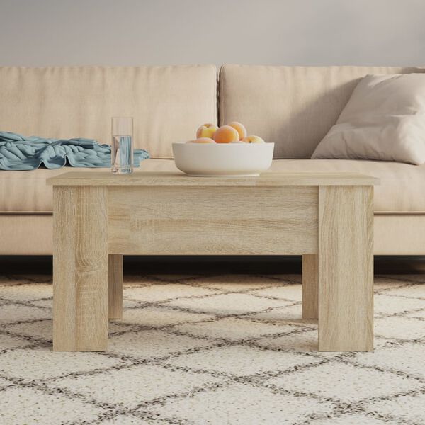 vidaXL Τραπεζάκι Σαλονιού Sonoma Δρυς 79x49x41 εκ. Επεξεργασμένο Ξύλο