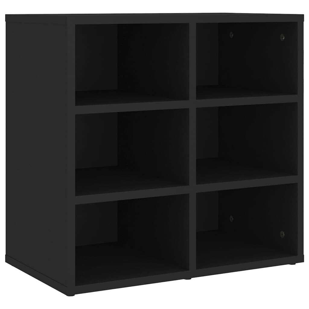 vidaXL Παπουτσοθήκη Μαύρη 52,5 x 30 x 50 εκ.