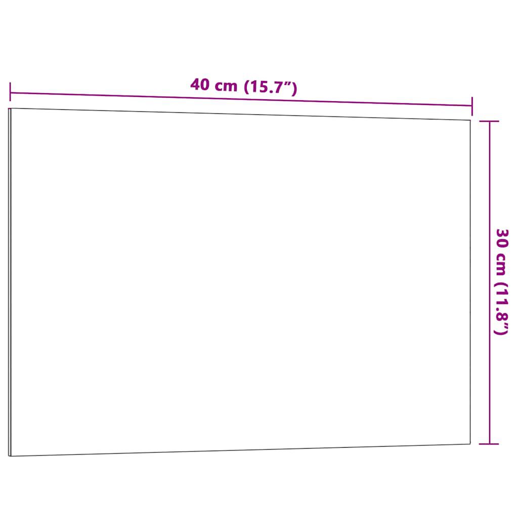 vidaXL Πίνακας Επιτοίχιος Μαγνητικός Λευκός 40 x 30 εκ. Ψημένο Γυαλί
