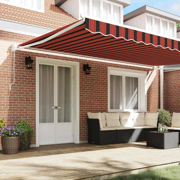 vidaXL Σκηνίτσα Αναδιπλούμενη Πορτοκαλί και Καφέ 500 x 300 εκ