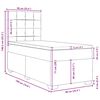 vidaXL &Kappa;&rho;&epsilon;&beta;ά&tau;&iota; Boxspring &mu;&epsilon; &Sigma;&tau;&rho;ώ&mu;&alpha; &Mu;&pi;&lambda;&epsilon; 90x190 &epsilon;&kappa;. &Beta;&epsilon;&lambda;&omicron;ύ&delta;&iota;&nu;&omicron;