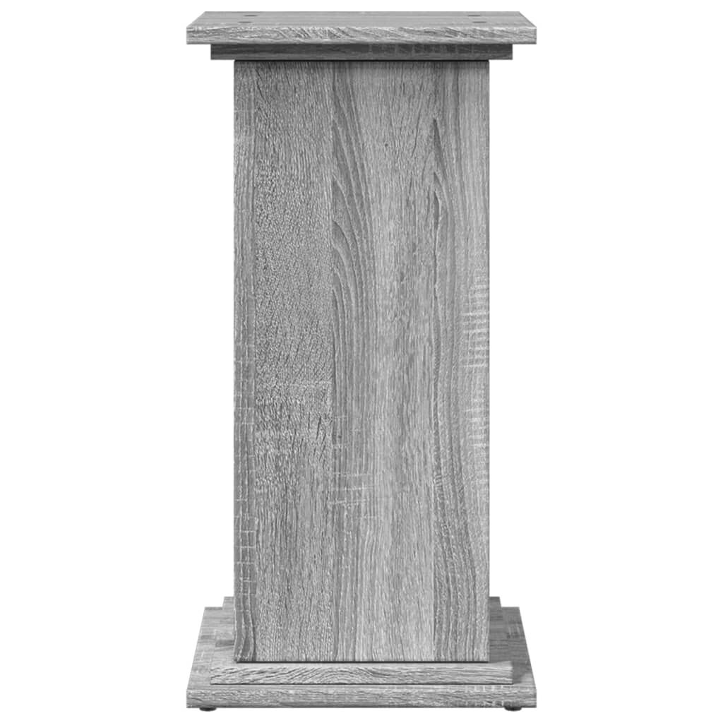 vidaXL Βάση Οθόνης με Αποθ. Γκρι Sonoma 31x30x60 εκ. Επεξεργ. Ξύλο