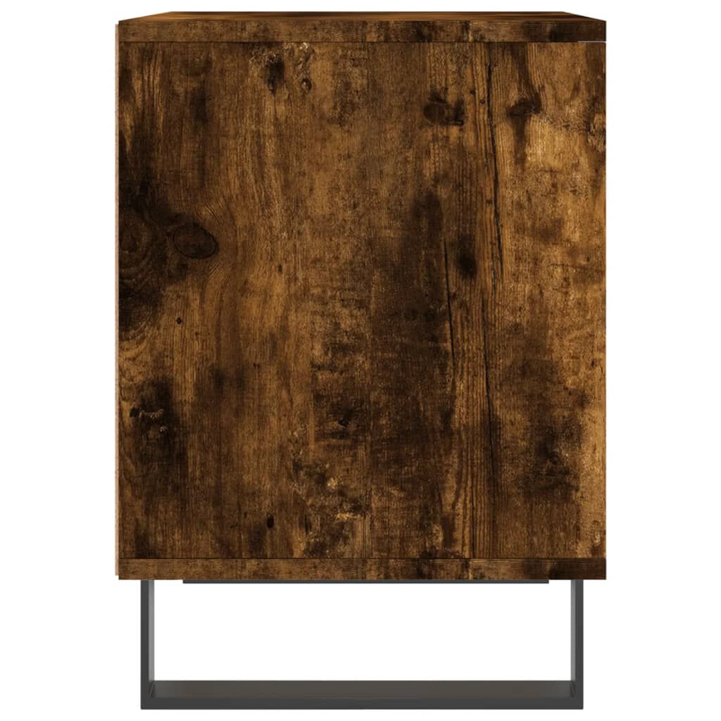 vidaXL Κομοδίνο Καπνιστή Δρυς 40 x 35 x 50 εκ. από Επεξεργ. Ξύλο
