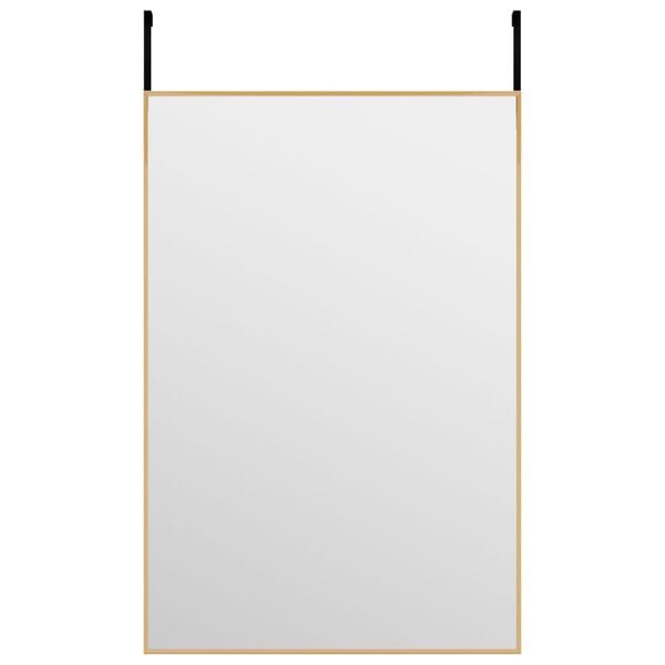 vidaXL Καθρέπτης Πόρτας Χρυσός 40 x 60 εκ. από Γυαλί και Αλουμίνιο