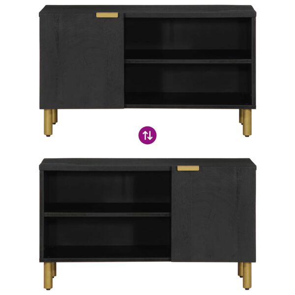 vidaXL Έπιπλο Τηλεόρασης Μαύρο 80 x 33 x 46 εκ. από Επεξεργασμένο Ξύλο