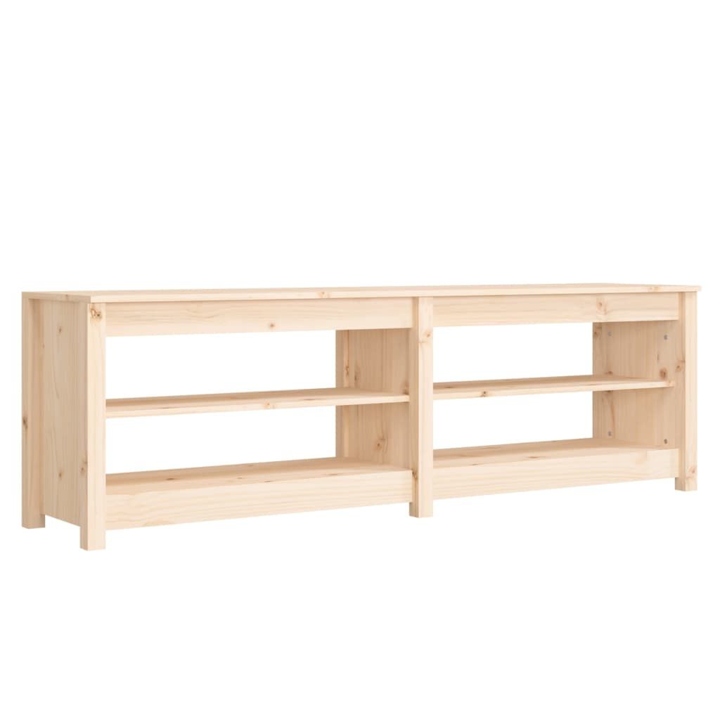 vidaXL Παπουτσοθήκη 160 x 36,5 x 50 εκ. από Μασίφ Ξύλο Πεύκου