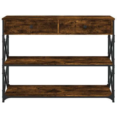 vidaXL Τραπέζι Κονσόλα Καπνιστή Δρυς 100x28x75 εκ. Επεξεργασμένο Ξύλο