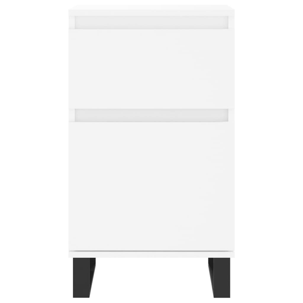 vidaXL Ντουλάπια 2 τεμ. Λευκά 40 x 35 x 70 εκ. από Επεξεργασμένο Ξύλο