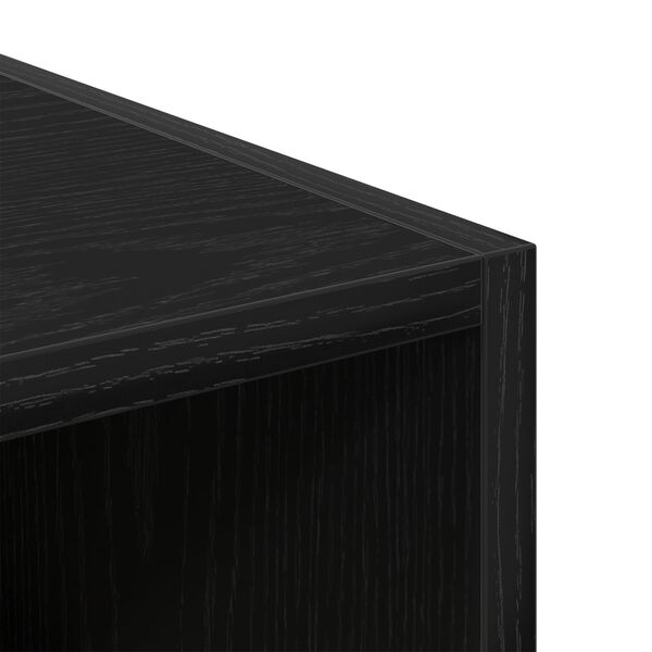 vidaXL Ντουλάπα Μαύρου Δρυός - 30x50x200 εκ., Φτιαγμένη από Επεξεργασμένο Ξύλο