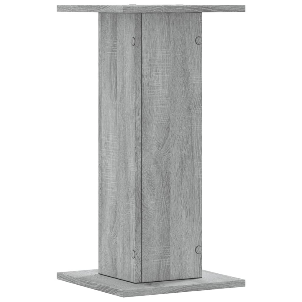 vidaXL Βάσεις Φυτών 2 Τεμ. Γκρι Sonoma 30x30x60 εκ. Επεξεργασμένο Ξύλο