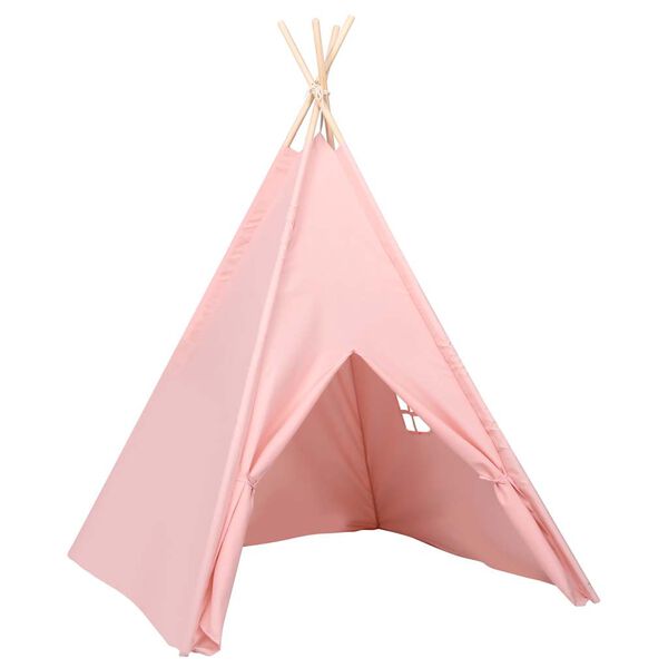 vidaXL &Sigma;&kappa;&eta;&nu;ή Teepee &Pi;&alpha;&iota;&delta;&iota;&kappa;ή &Rho;&omicron;&zeta; 120x120x150 &epsilon;&kappa;. Peach Skin &mu;&epsilon; &Sigma;ά&kappa;&omicron;