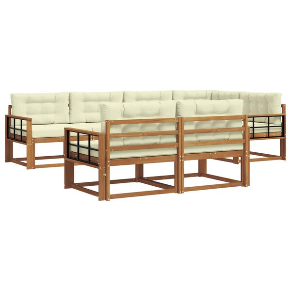 vidaXL &Sigma;&epsilon;&iota;&rho;ά &Kappa;&alpha;&nu;&alpha;&pi;έ &Epsilon;&xi;&omega;&tau;&epsilon;&rho;&iota;&kappa;&omicron;ύ &mu;&epsilon; &mu;&alpha;&xi;&iota;&lambda;ά&rho;&iota; 7 pcs &Phi;&upsilon;&sigma;&iota;&kappa;ό &kappa;&alpha;&iota; &Kappa;&rho;έ&mu;&alpha;