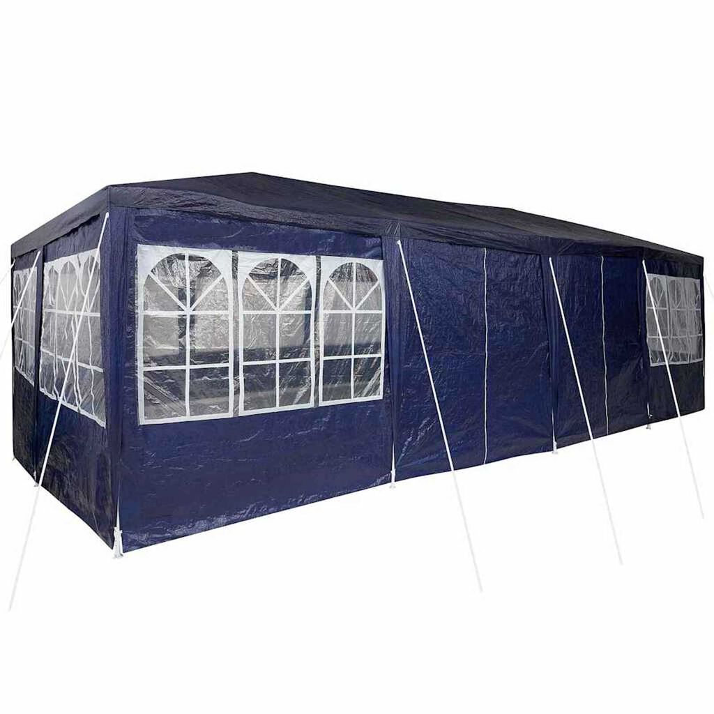 vidaXL Σκηνή Πάρτυ Μπλε και άσπρο 800 x 400 x 266 εκ