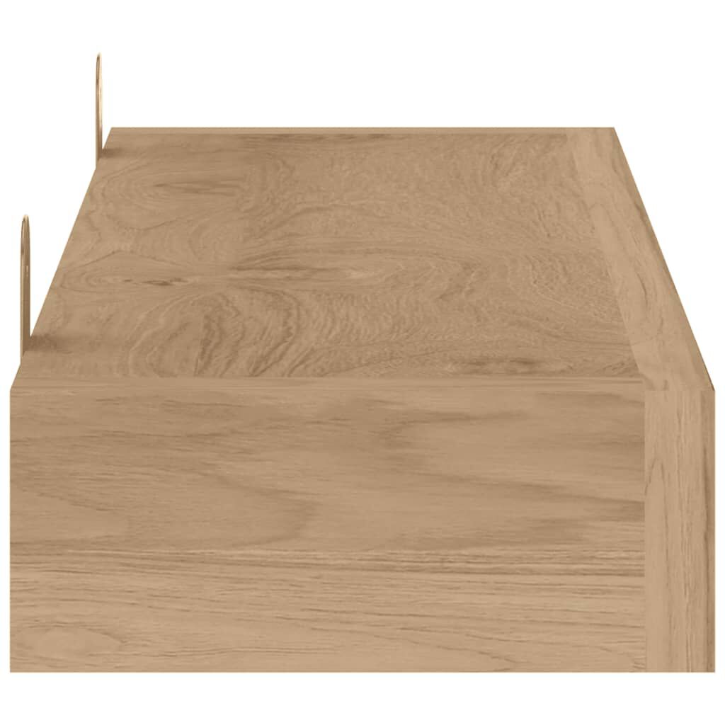 vidaXL Ράφια Τοίχου 2 τεμ. 90 x 15 x 6 εκ. από Μασίφ Ξύλο Teak