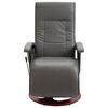 vidaXL Πολυθρόνα Μασάζ Γκρι από Συνθετικό Δέρμα